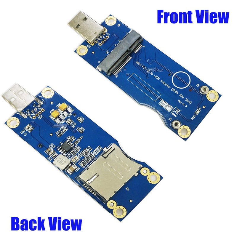 Mustpoint Mini PCI-E to USB Adapter with SIM Card Slot for WWAN/LTE Module (Industrial-Grade) - Image 3